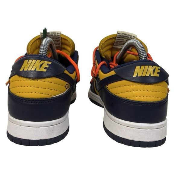 Size 7- Nike Dunk Low x OFF-WHITE University Gold 2019 AUTHENTIC - Picture 3 of 13